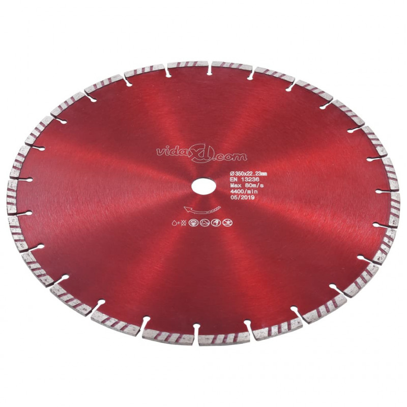 Tarcza diamentowa turbo, stal, 350 mm