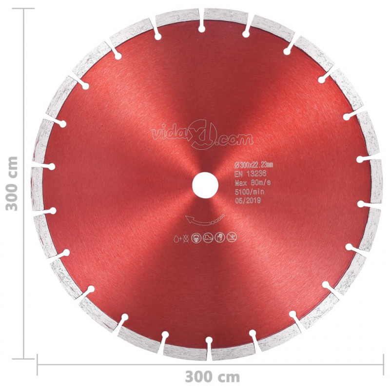 Tarcza diamentowa, stal, 300 mm