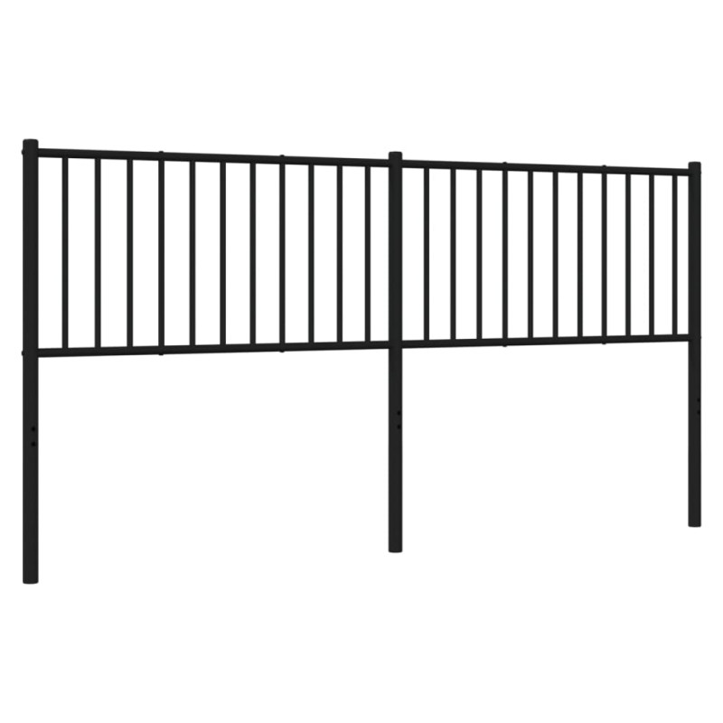 Metalowe wezgłowie, czarne, 180 cm