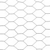Ogrodzenie z siatki, stal i PVC, 25x1 m, szare