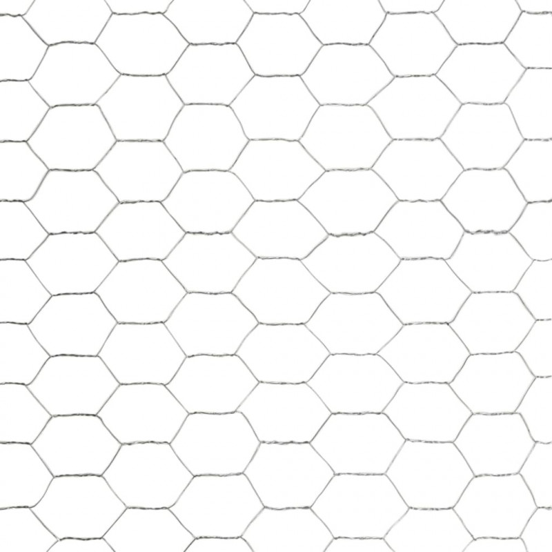 Ogrodzenie z siatki, stal galwanizowana, 25x1,5 m, srebrne