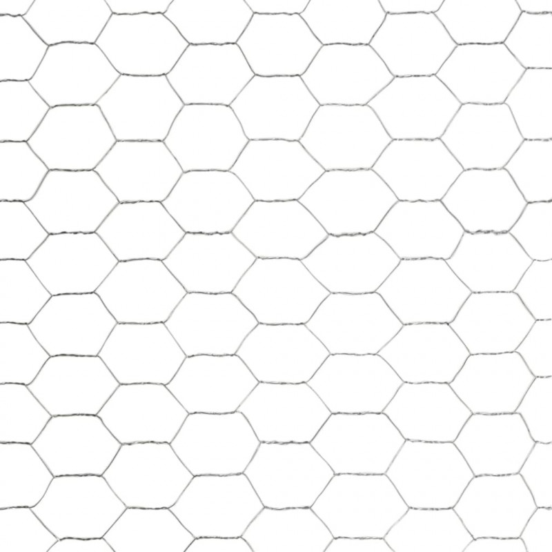Ogrodzenie z siatki, stal galwanizowana, 25x1,5 m, srebrne