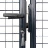 Brama ogrodowa z siatki ocynkowanej, stal 400x175 cm, szara