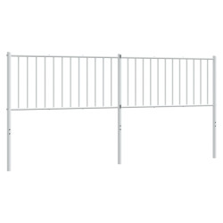 Metalowe wezgłowie, białe, 193 cm