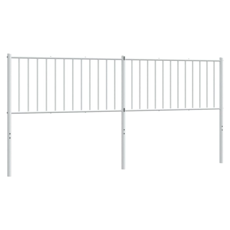 Metalowe wezgłowie, białe, 193 cm
