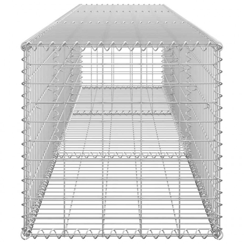 Ściana gabionowa z pokrywami, galwanizowana stal, 300x50x50 cm