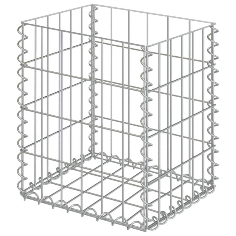 Kosze gabionowe, 2 szt., galwanizowana stal, 30x30x40 cm