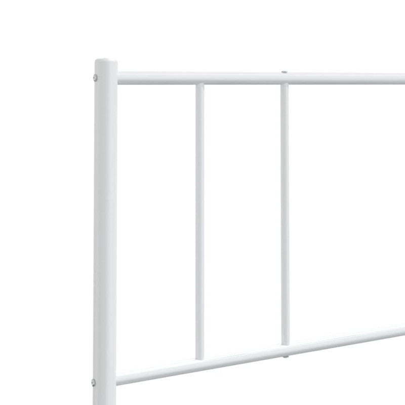 Metalowe wezgłowie, białe, 160 cm