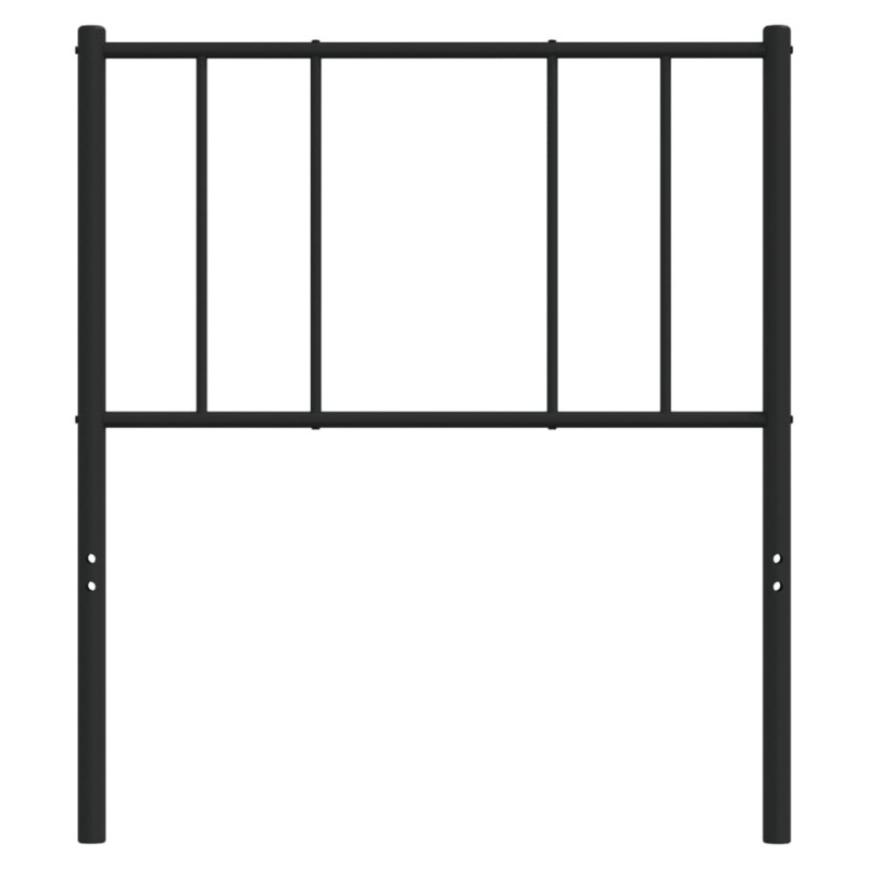 Metalowe wezgłowie, czarne, 80 cm