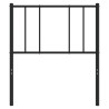 Metalowe wezgłowie, czarne, 80 cm