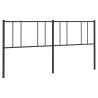 Metalowe wezgłowie, czarne, 200 cm