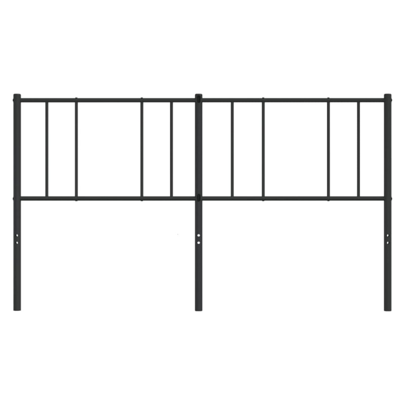 Metalowe wezgłowie, czarne, 200 cm
