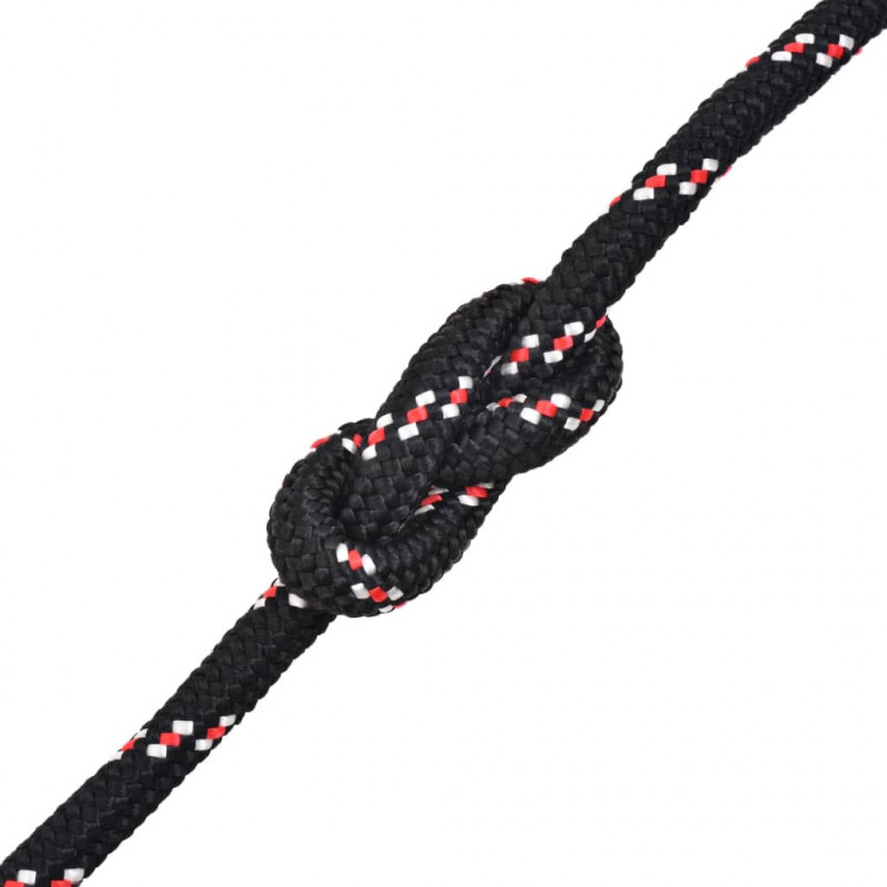 Linka żeglarska z polipropylenu, 16 mm, 50 m, czarna