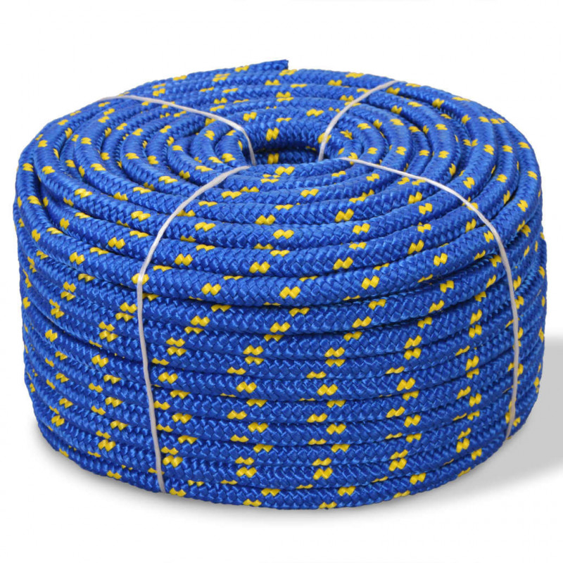 Linka żeglarska z polipropylenu, 6 mm, 500 m, niebieska