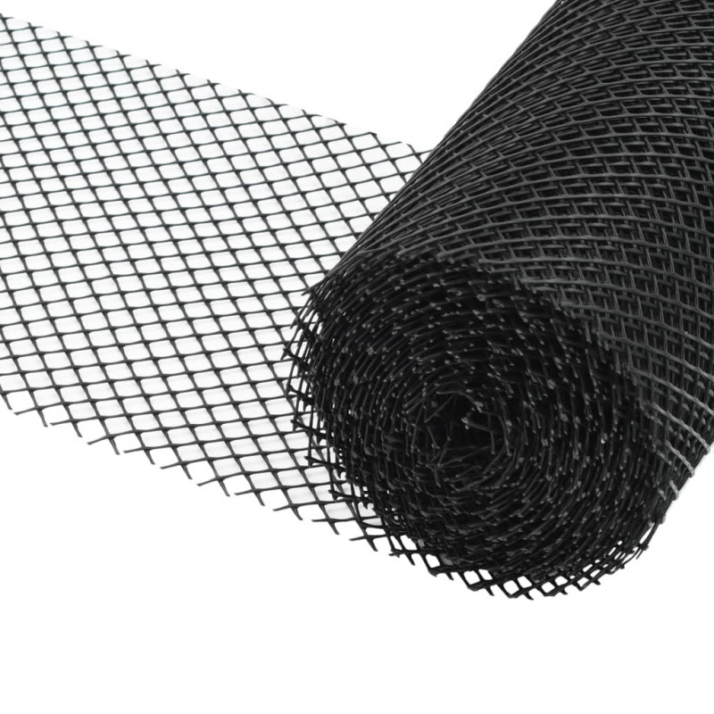 4 szt. siatki ochronnej do rynny z mocowaniami, HDPE, 1,08 m²