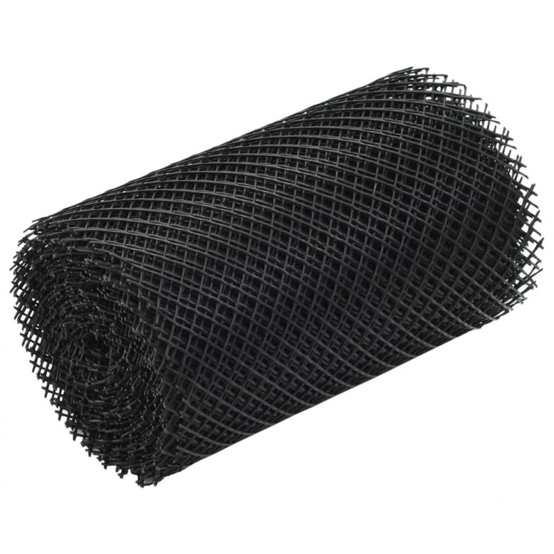 4 szt. siatki ochronnej do rynny z mocowaniami, HDPE, 1,08 m²