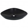 Umywalka, 58,5 x 39 x 14 cm, ceramiczna, czarna