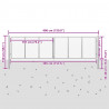 Brama ogrodowa ocynkowana stalowa 400x100 cm srebrna