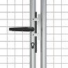 Brama ogrodowa ocynkowana stalowa 400x125 cm srebrna