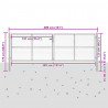 Brama ogrodowa ocynkowana stalowa 400x125 cm srebrna