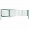 Brama ogrodowa stalowa 350x75 cm zielona