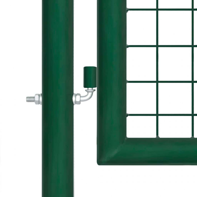 Brama ogrodowa stalowa 350x75 cm zielona