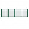 Brama ogrodowa stalowa 350x100 cm zielona