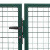 Brama ogrodowa stalowa 350x100 cm zielona