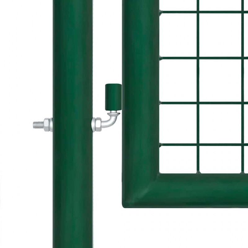 Brama ogrodowa stalowa 350x100 cm zielona