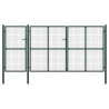 Brama ogrodowa stalowa 400x150 cm zielona