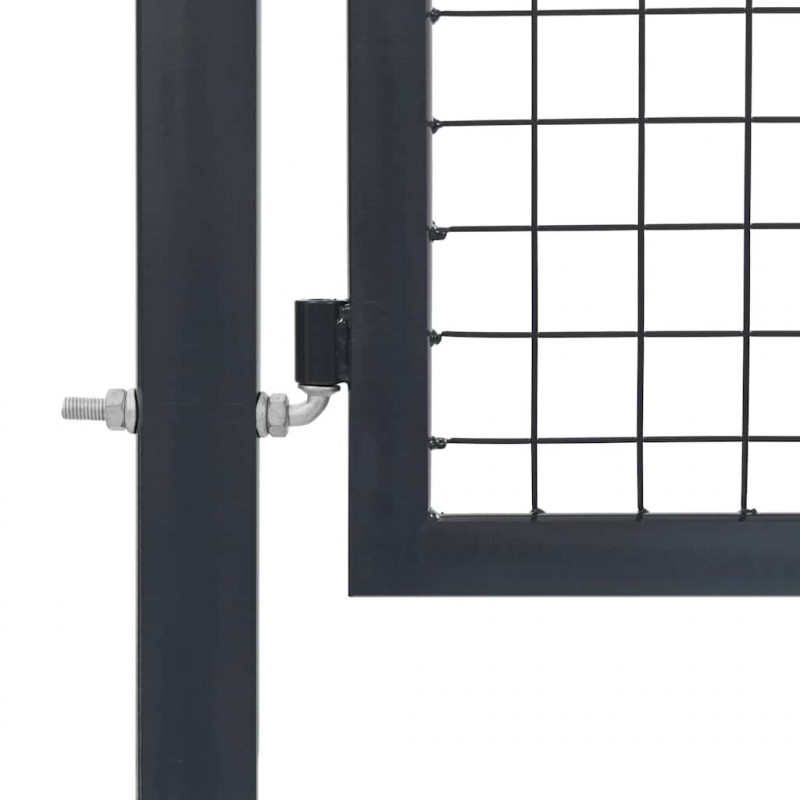 Brama ogrodowa ze słupkami stalowa 350x100 cm antracyt