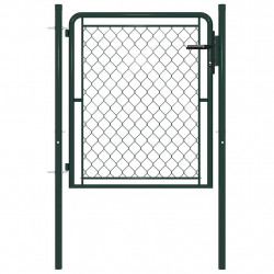 Brama ogrodowa stalowa 100x100 cm zielona