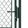 Brama ogrodowa stalowa 100x125 cm zielona