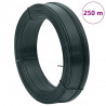 Drut naciągowy do ogrodzenia, 250 m, 0,9/1,4 mm, stal, zielony