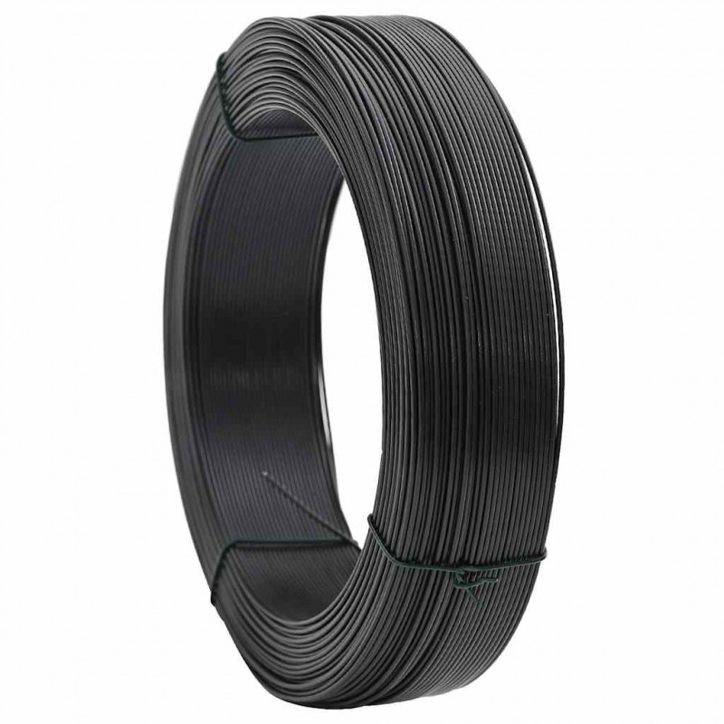 Drut naciągowy do ogrodzenia, 250 m, 1,4/2 mm, stal, antracyt