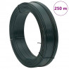 Drut naciągowy do ogrodzenia, 250 m, 2,3/3,8 mm, stal, zielony
