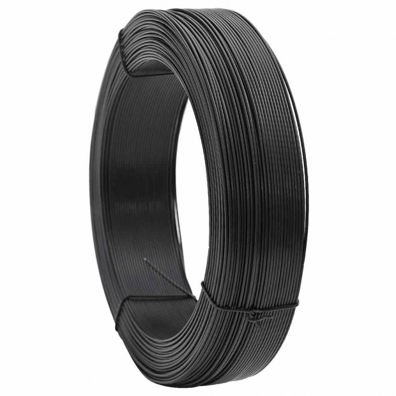 Drut naciągowy do ogrodzenia, 250 m, 2,3/3,8 mm, stal, antracyt