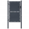Brama ogrodowa stalowa 100x150 cm antracyt