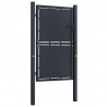 Brama ogrodowa stalowa 100x150 cm antracyt