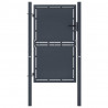 Brama ogrodowa stalowa 100x200 cm antracyt