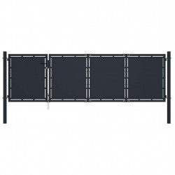 Brama ogrodowa stalowa 350x100 cm antracyt