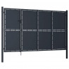 Brama ogrodowa stalowa 350x150 cm antracytowa