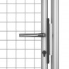 Brama ogrodowa ocynkowana stal 100x75 cm srebrna