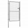 Brama ogrodowa ocynkowana stal 100x125 cm srebrna