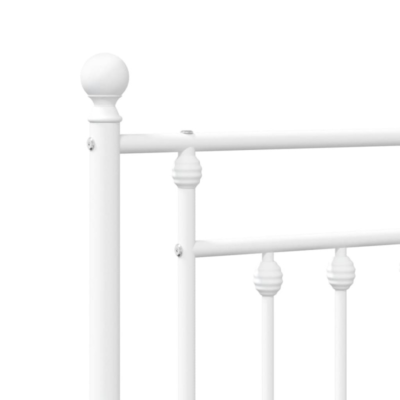 Metalowe wezgłowie, białe, 200 cm