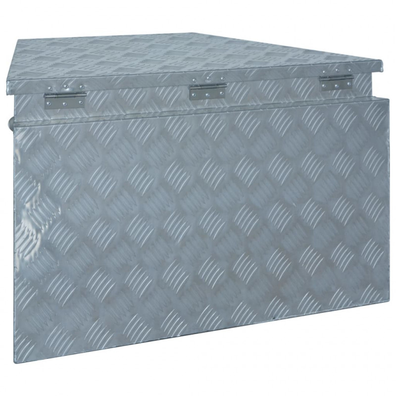 Aluminiowa skrzynia, 737/381 x 410 x 460 mm, srebrna