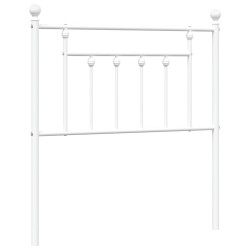 Metalowe wezgłowie, białe, 80 cm