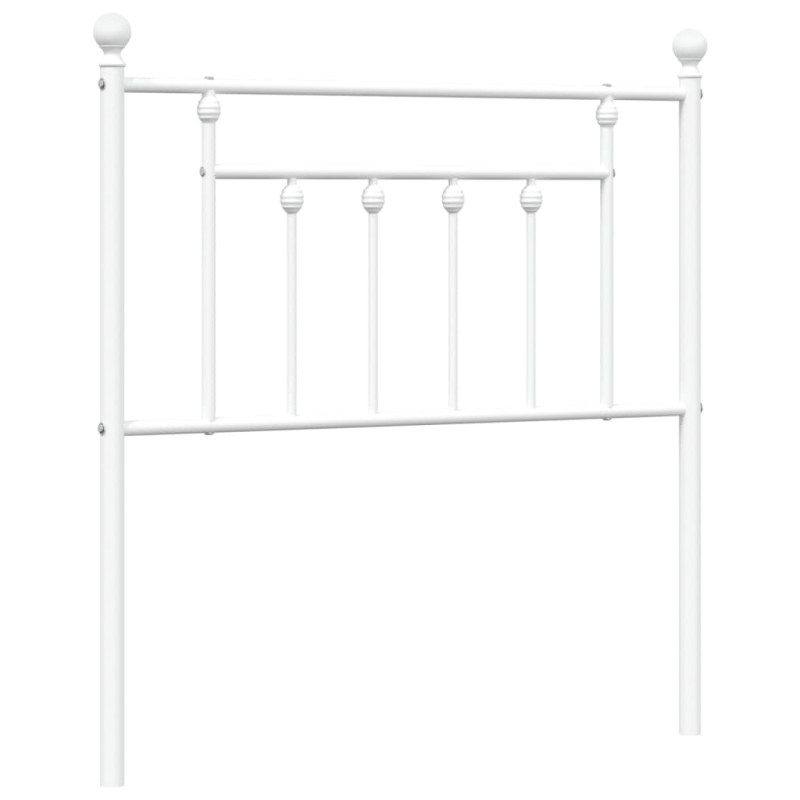 Metalowe wezgłowie, białe, 80 cm