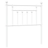 Metalowe wezgłowie, białe, 80 cm