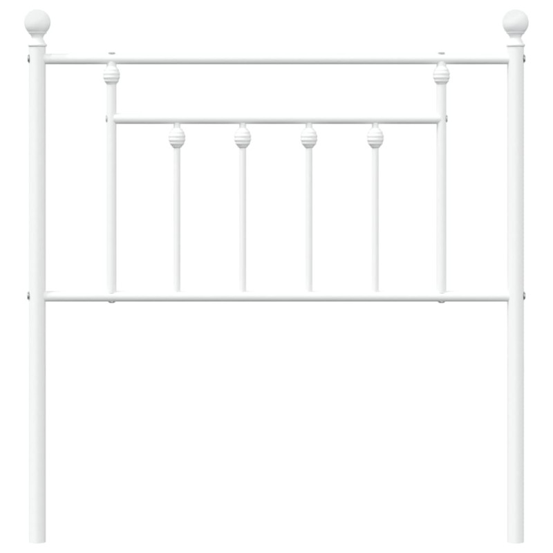 Metalowe wezgłowie, białe, 80 cm
